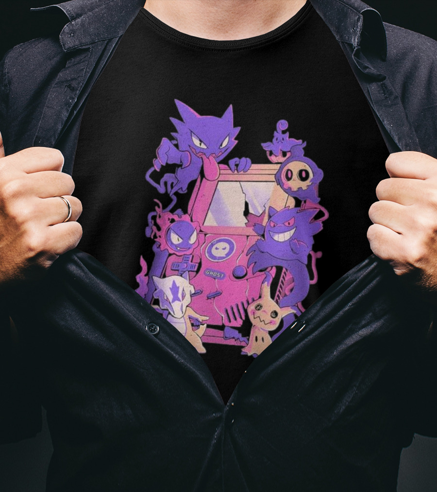 Pokemon Ghost Game Arcade T-Shirt