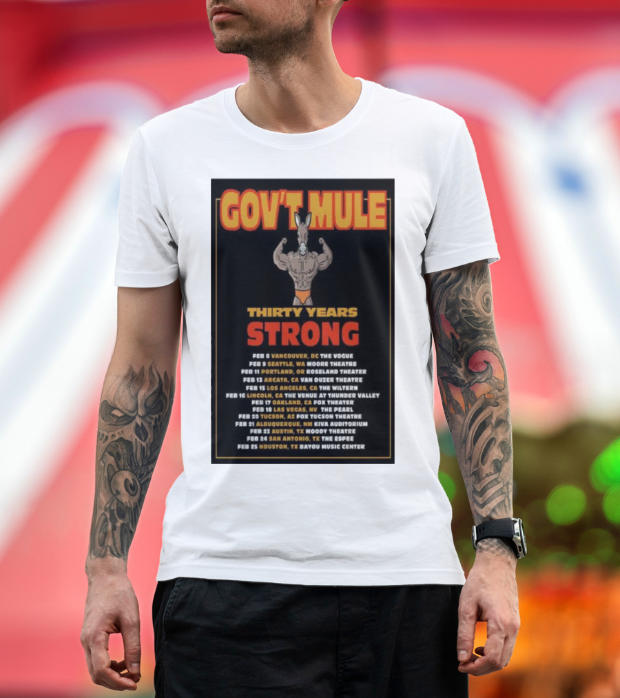 Gov’t Mule Thirty Years Strong 2024 Tour Dates Vancouver Seattle Portland Arcata Los Angeles Lincoln Oakland Las Vegas Tucson Albuquerque Austin San