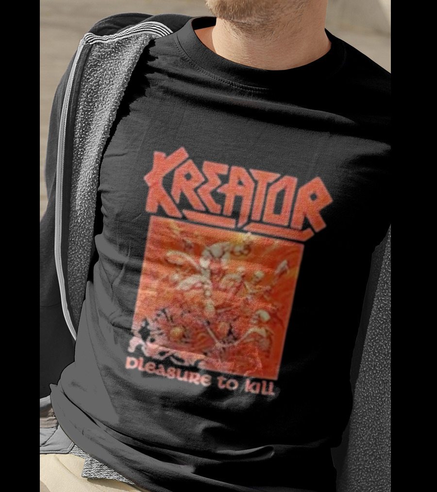 Kreator Pleasure To Kill Album Art Red T-Shirt