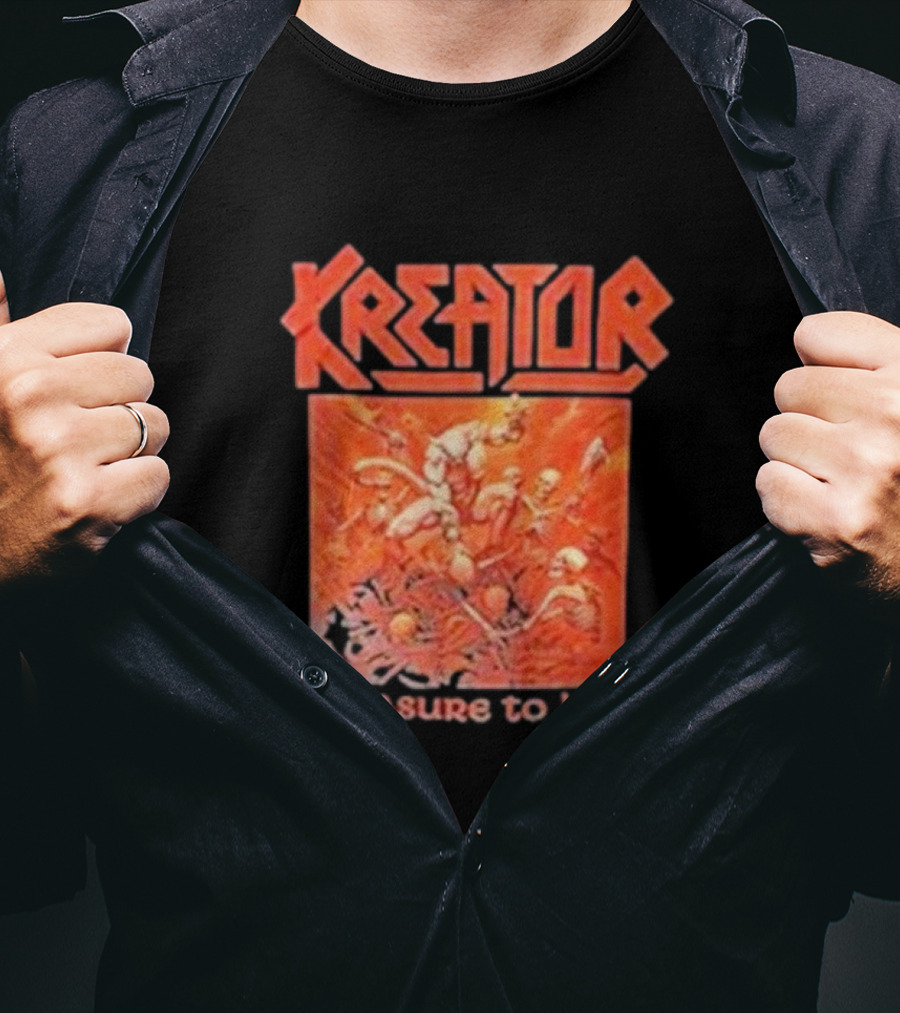 Kreator Pleasure To Kill Album Art Red T-Shirt