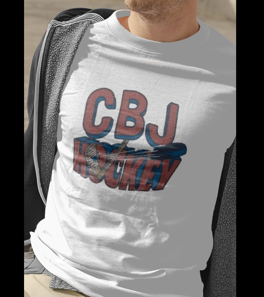CBJ Hockey Stick And Puck T-Shirt