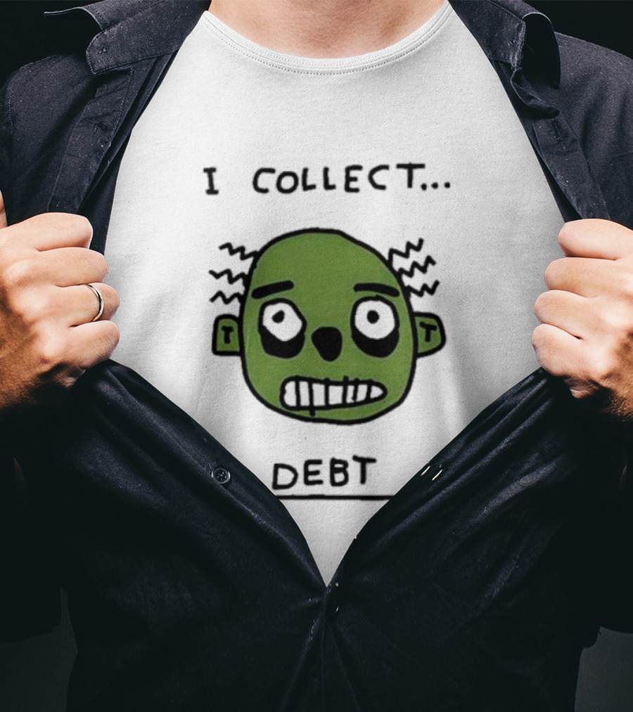 Zoe Bread Merch I Collect Debt Zombie Face T-Shirt