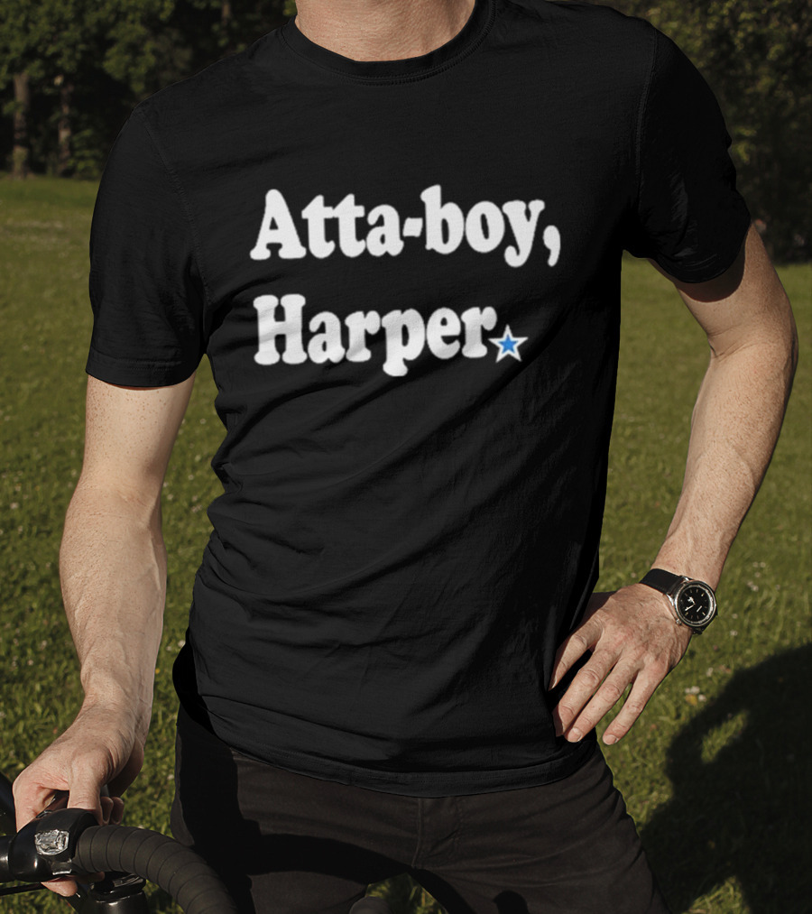 Atta-boy Blue Star Minimalist T-Shirt