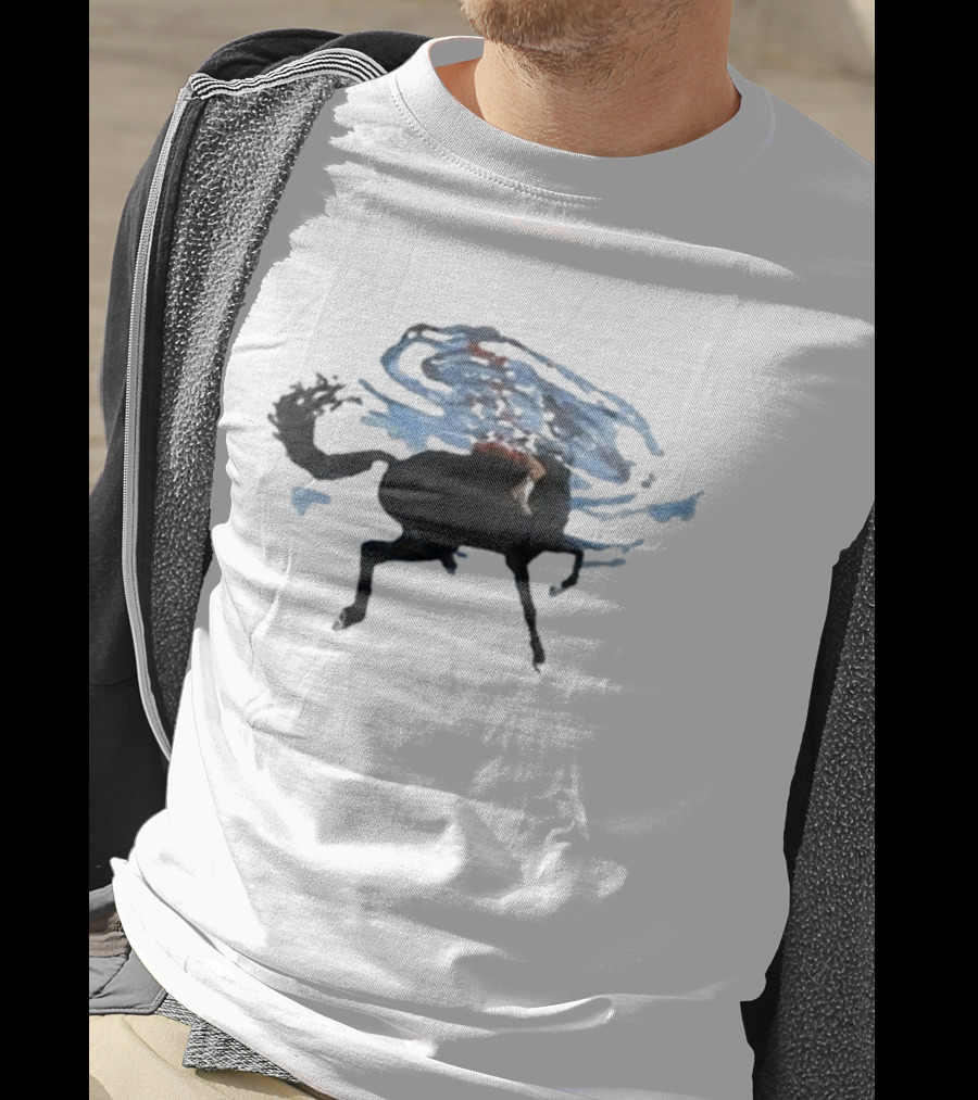 Badbunny Horse Underwater Scene T-Shirt