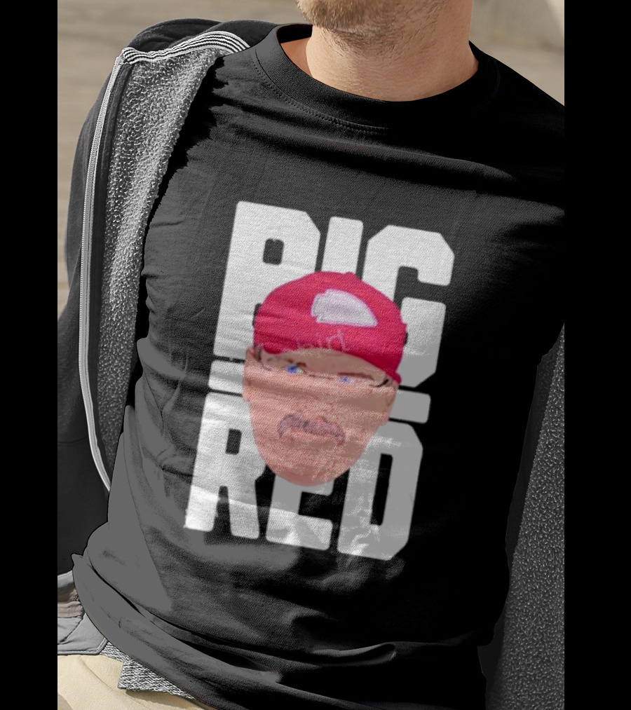 Lexiosborne Bellboy Big Red Cap And Mustache T-Shirt