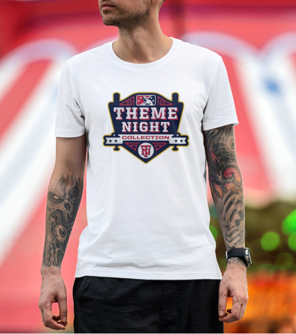 Premium T-Shirt: MLB Theme Night Collection Emblem with Baseball Bat Icon and Stars T-Shirt MLB Theme Night Collection Emblem with Baseball Bat Icon and Stars T-Shirt