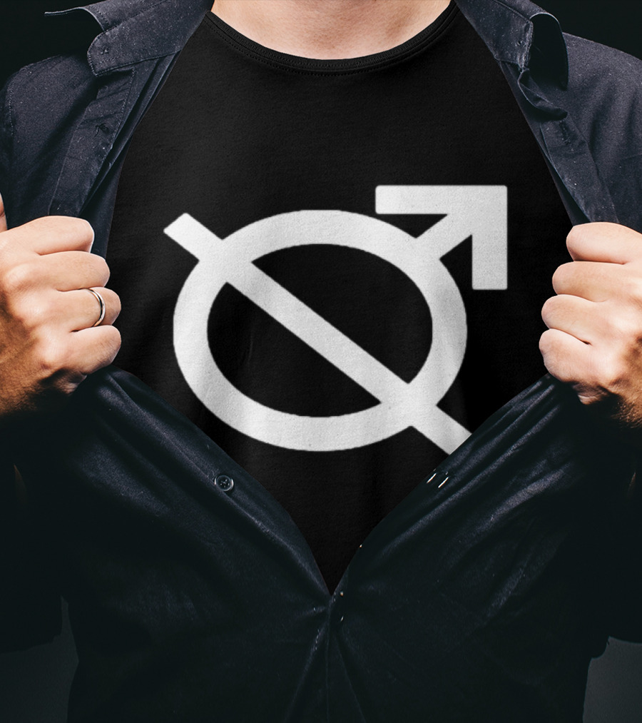 Hitsuji Goods Merch The VHS Doggy Mars Symbol Circle Arrow T-Shirt