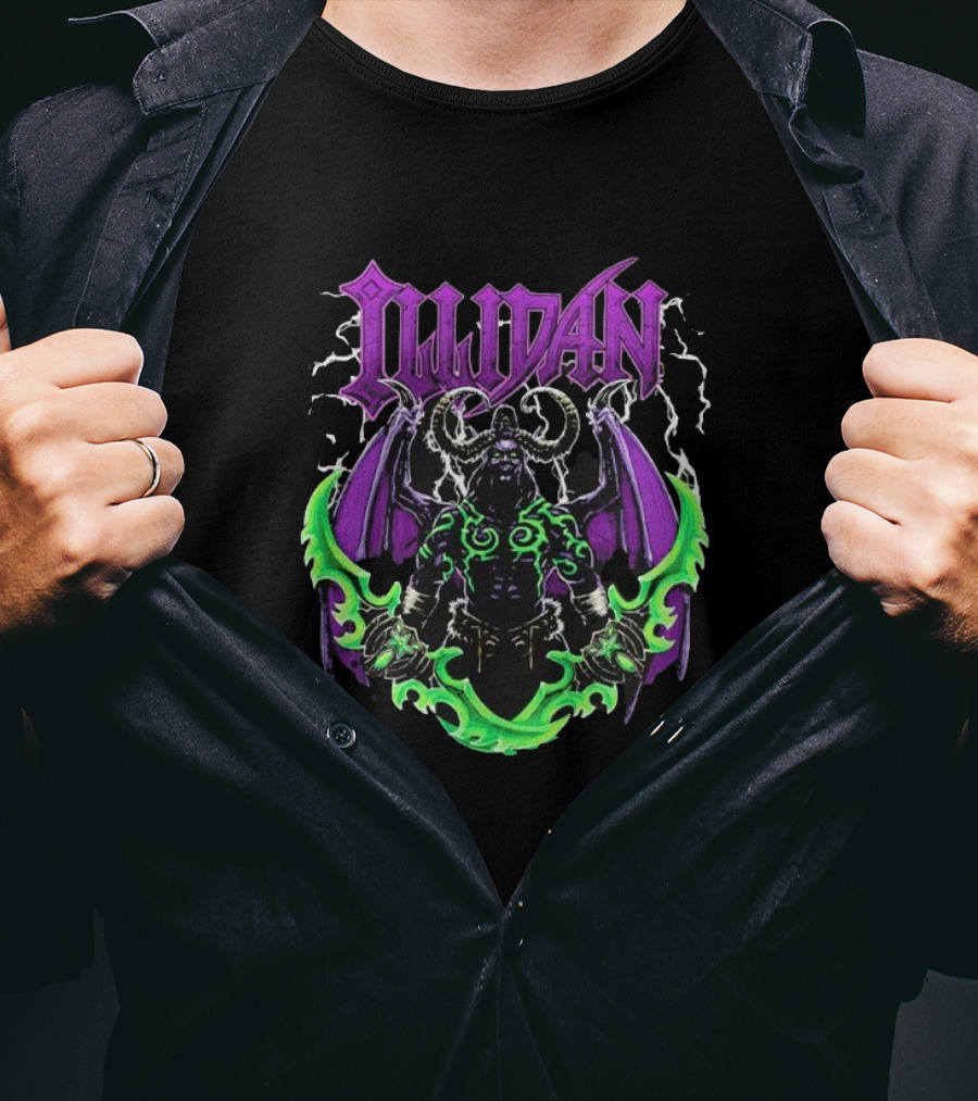 Illidan Stormrage Blizzard World Of Warcraft Iconic Demon Hunter T-Shirt