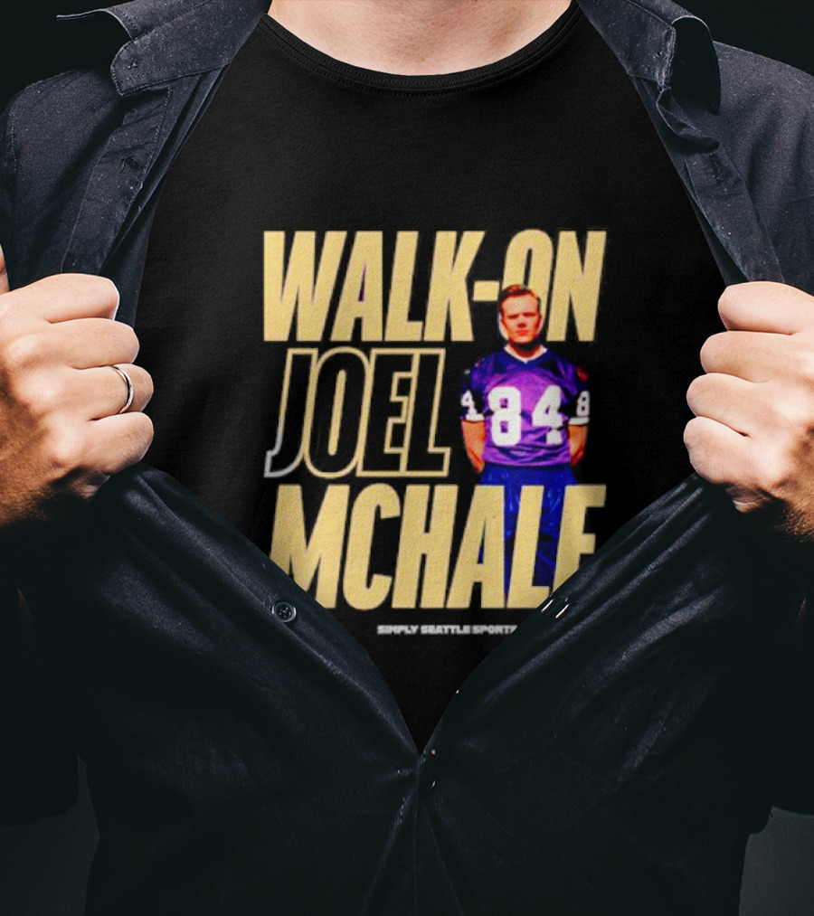 Simply Seattle Sports Joel McHale Walk-On 84 Jersey T-Shirt