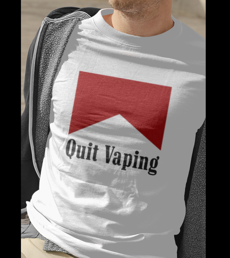 Marlboro Red Chevron Quit Vaping T-Shirt