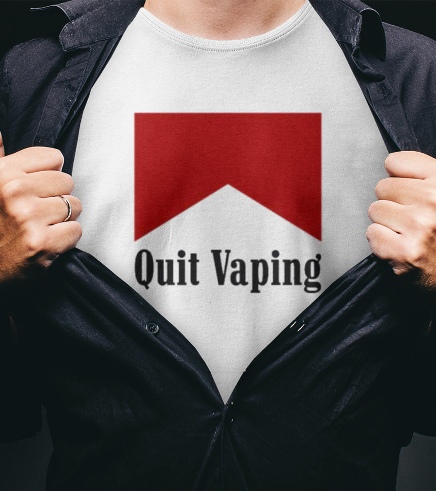Marlboro Red Chevron Quit Vaping T-Shirt