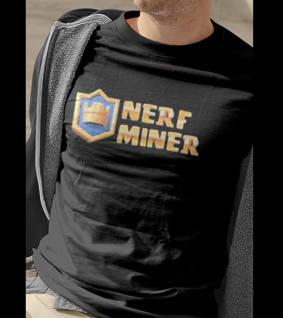 Nerf Miner Clash Royale Shield Emblem T-Shirt
