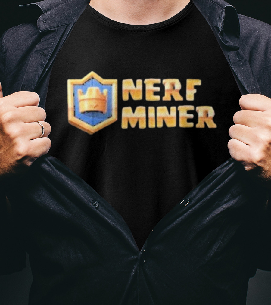 Nerf Miner Clash Royale Shield Emblem T-Shirt