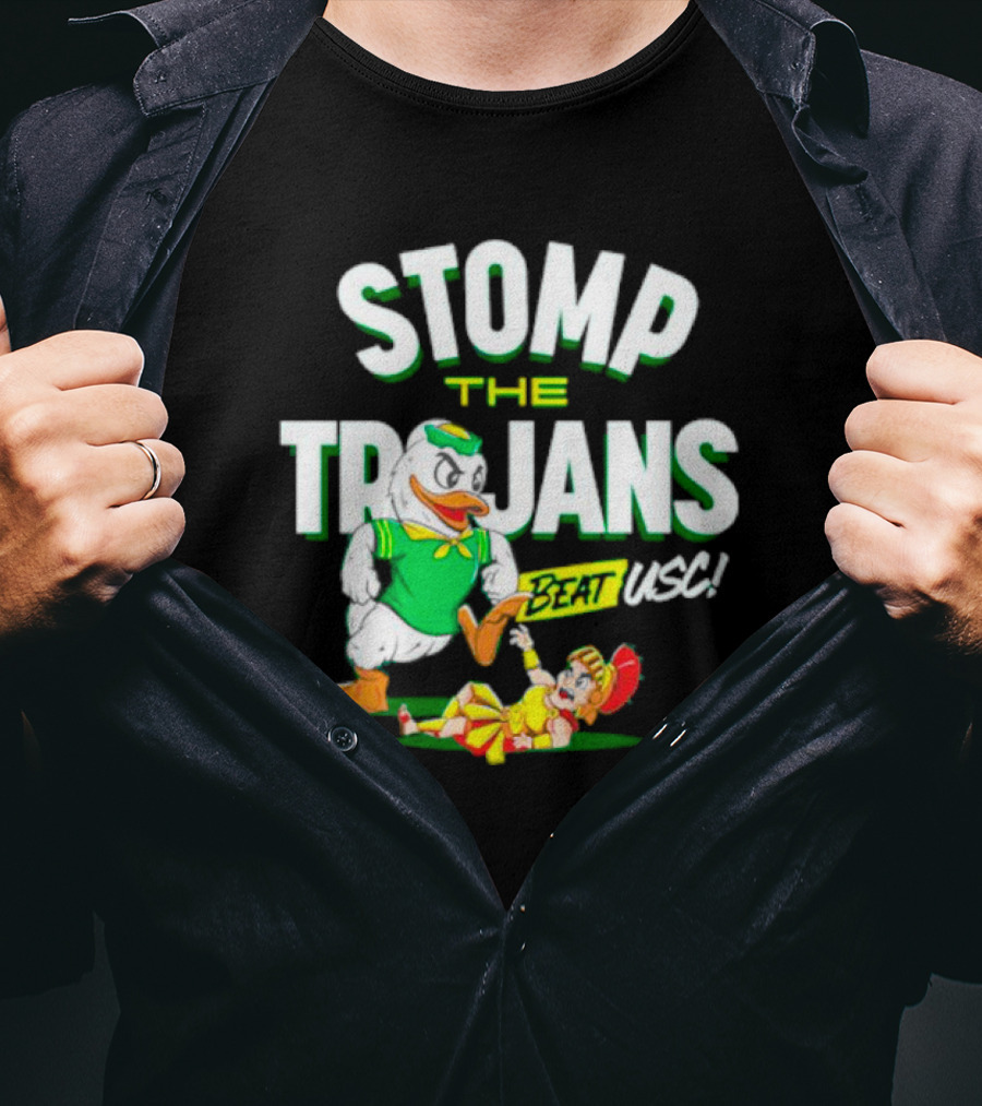 Oregon Ducks Stomp The Trojans Beat USC Victory T-Shirt