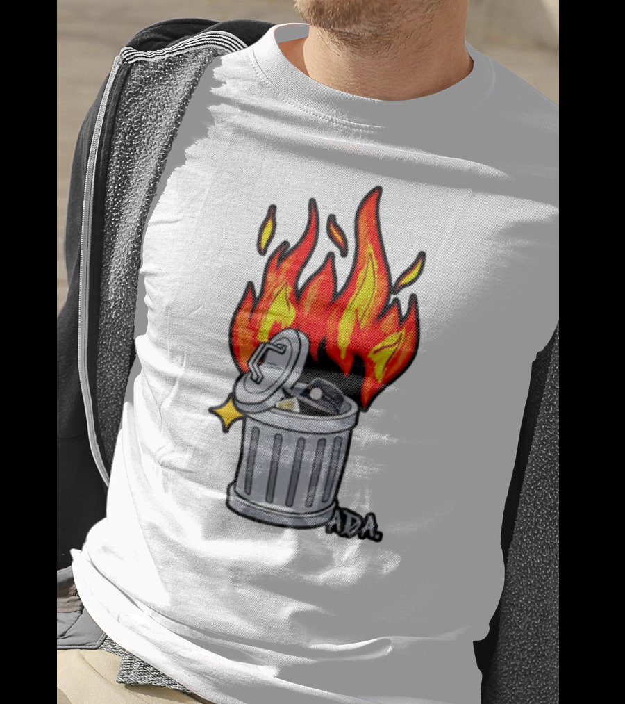 Pittsburgh Pictionary Trash Fire ADA Flames T-Shirt