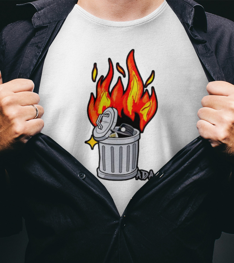 Pittsburgh Pictionary Trash Fire ADA Flames T-Shirt