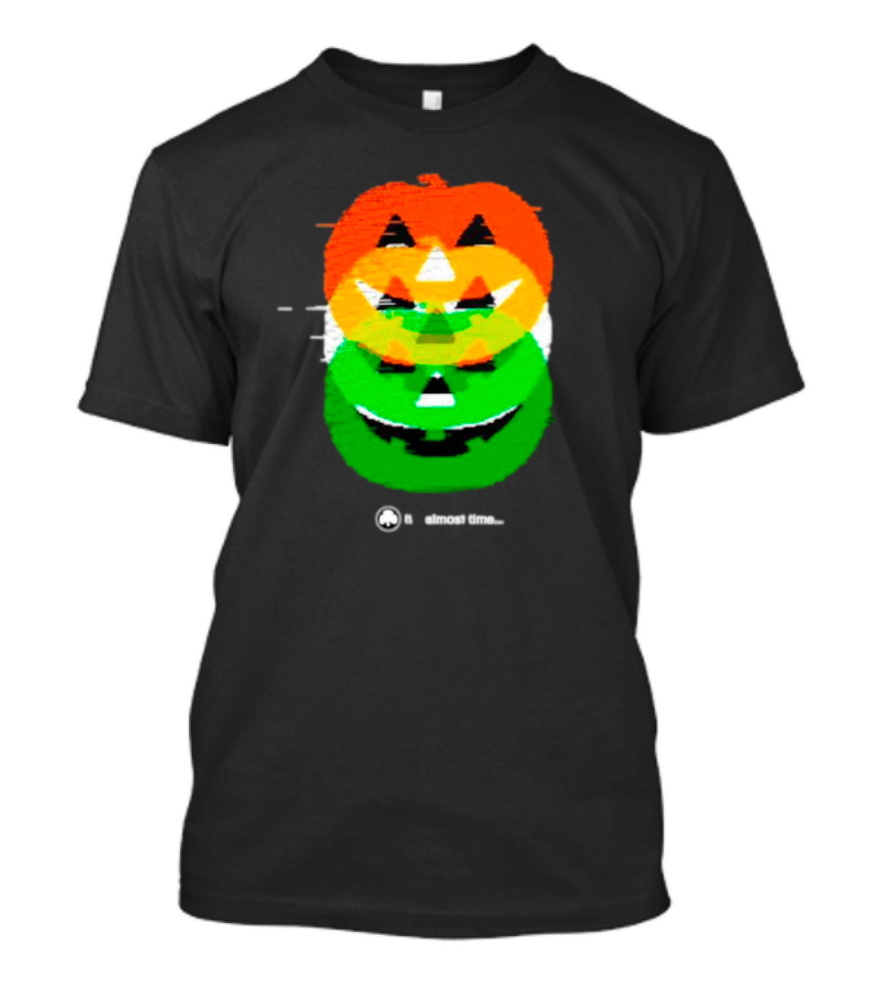 Pumpkin Glitch It's Almost Time T-Shirt