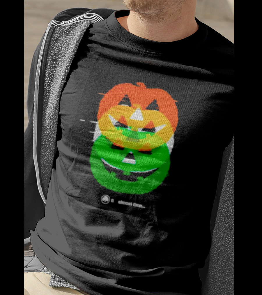 Pumpkin Glitch It's Almost Time T-Shirt