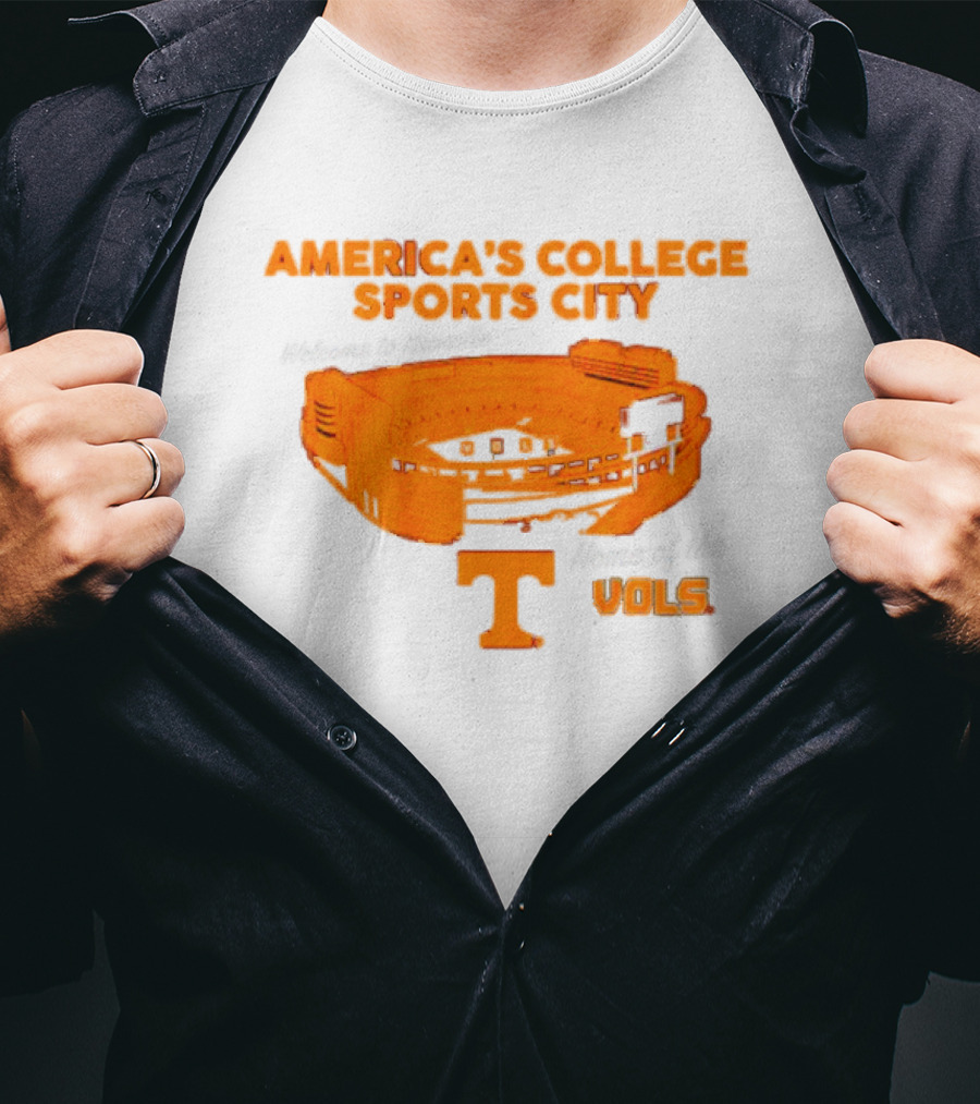 America’s College Sports City Neyland Stadium Tennessee Volunteers Home Of The Vols T-Shirt