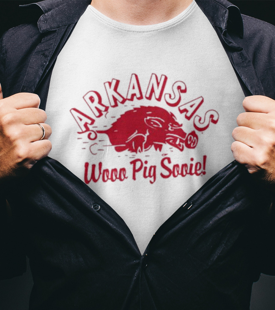 Arkansas Football Wooo Pig Sooie T-Shirt