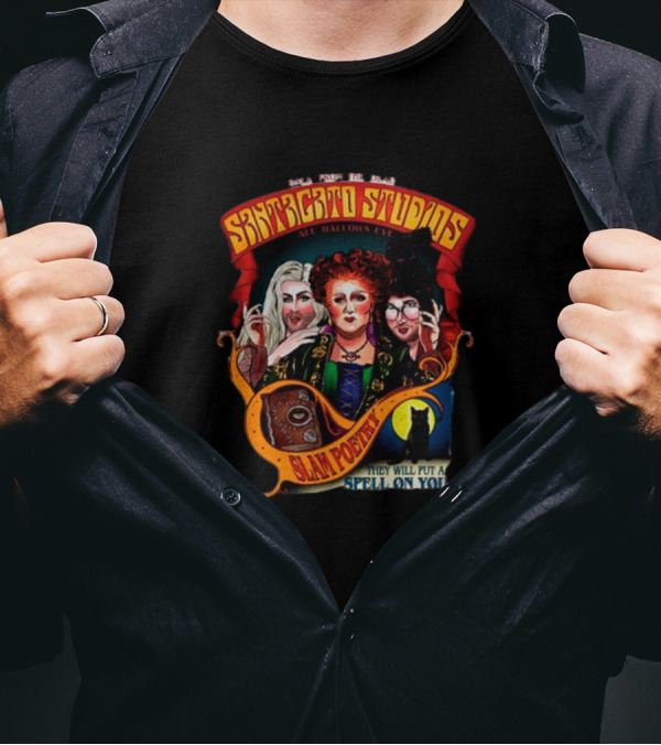 Back From The Dead Santagato Studios All Hallows Eve Slam Poetry They Will Put A Spell On You T-Shirt
