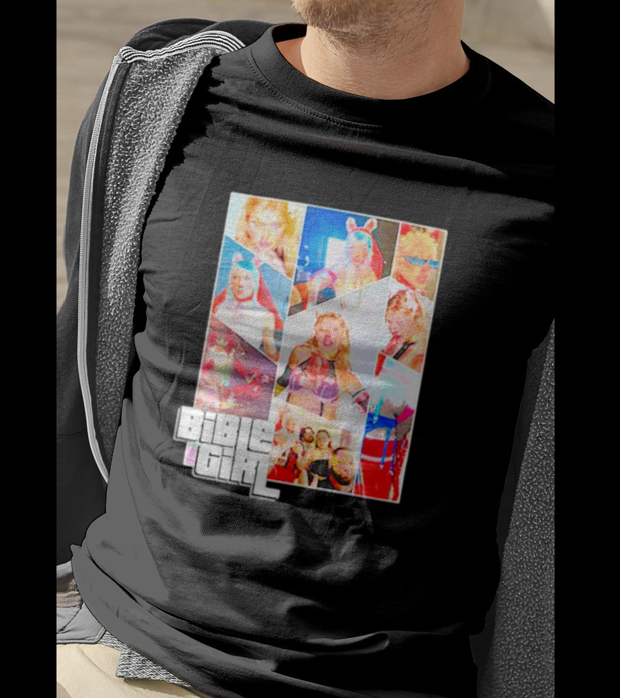 BibleGirl Collage Vibrant Colors Liberty City T-Shirt