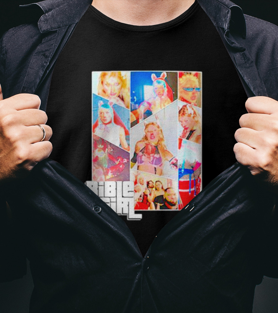 BibleGirl Collage Vibrant Colors Liberty City T-Shirt