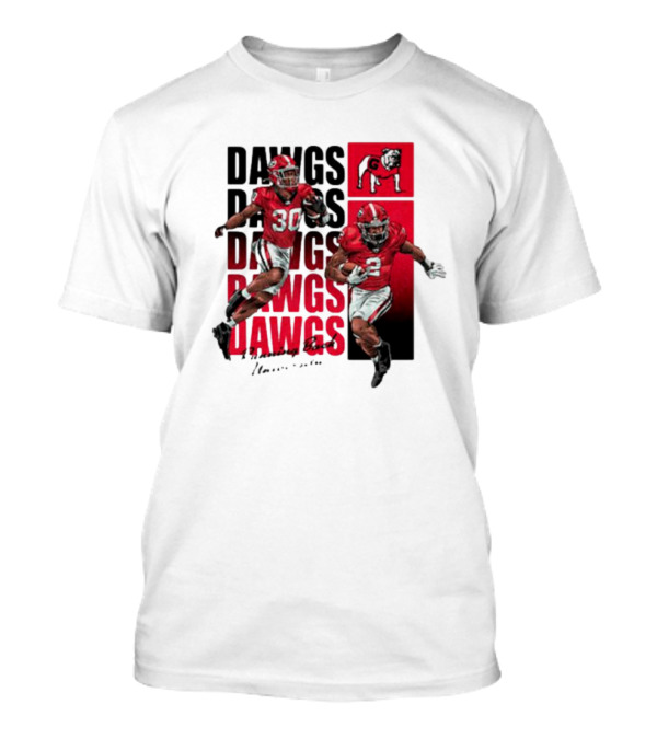 Kendall Milton And Daijun Edwards Dawgs Bulldogs Running Back University Football T-Shirt