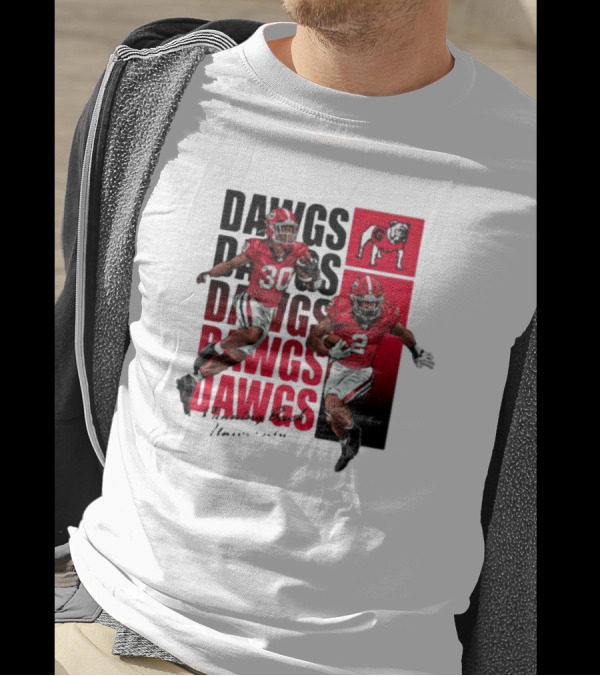 Kendall Milton And Daijun Edwards Dawgs Bulldogs Running Back University Football T-Shirt