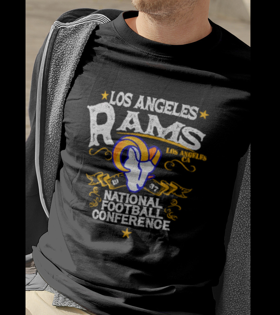 Los Angeles Rams 1937 National Football Conference Los Angeles CA T-Shirt
