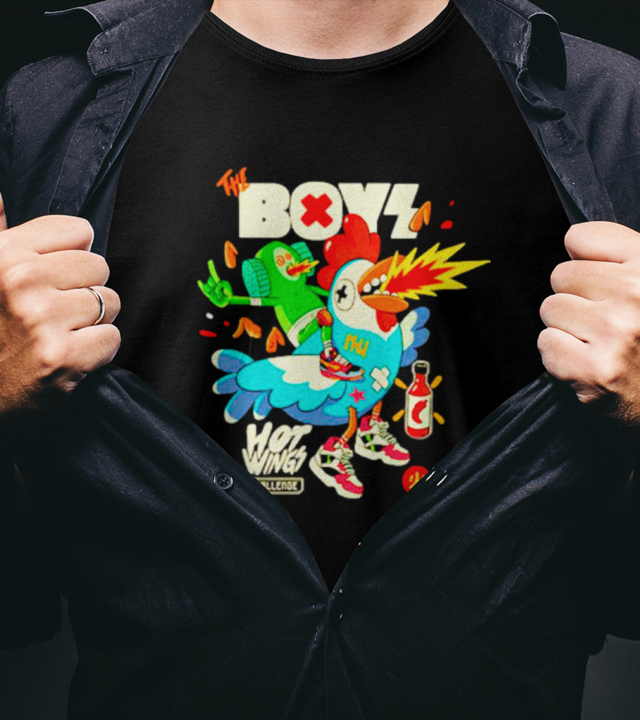The Boys Hot Wings Challenge X Fire Comic T-Shirt