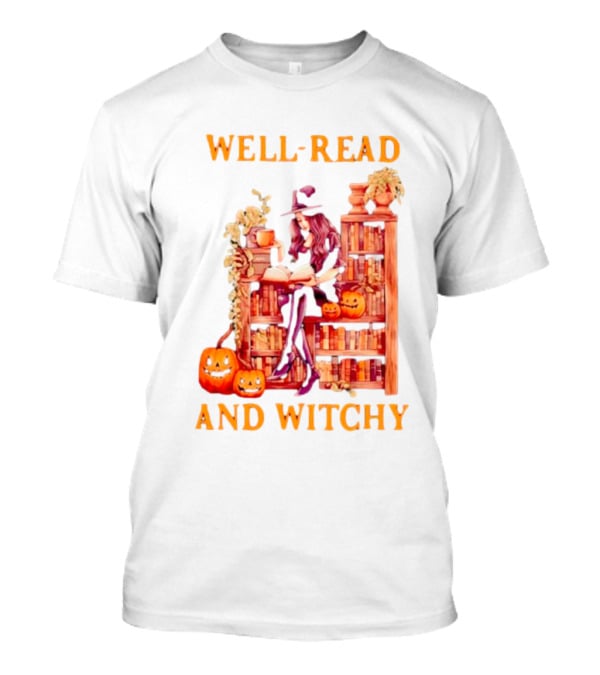 Well-Read And Witchy Halloween T-Shirt