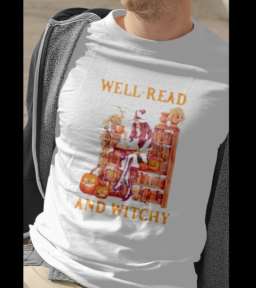 Well-Read And Witchy Halloween T-Shirt