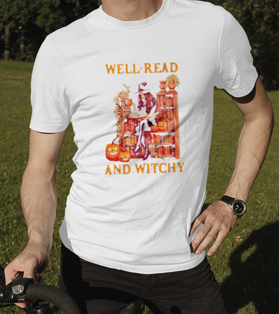 Well-Read And Witchy Halloween T-Shirt