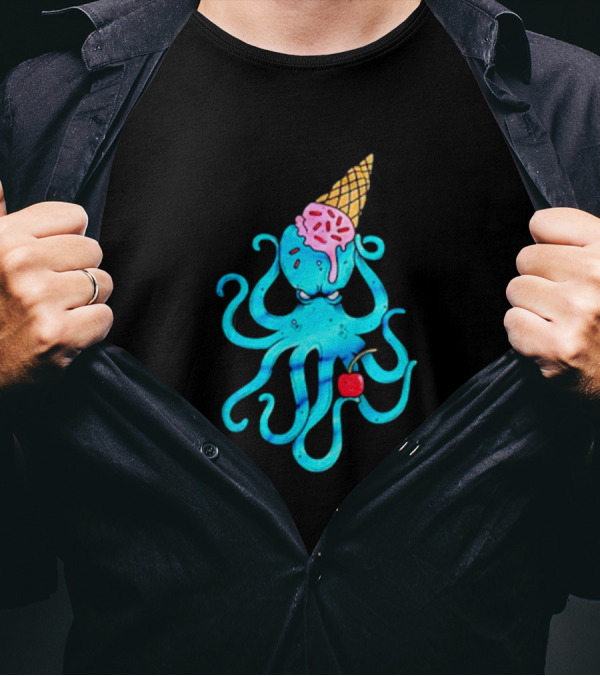 Mark Hoppus HMNIM Ice Cream Cone Octopus T-Shirt