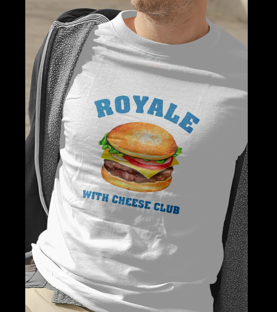Royale With Cheese Club Burger Illustration Iconic T-Shirt