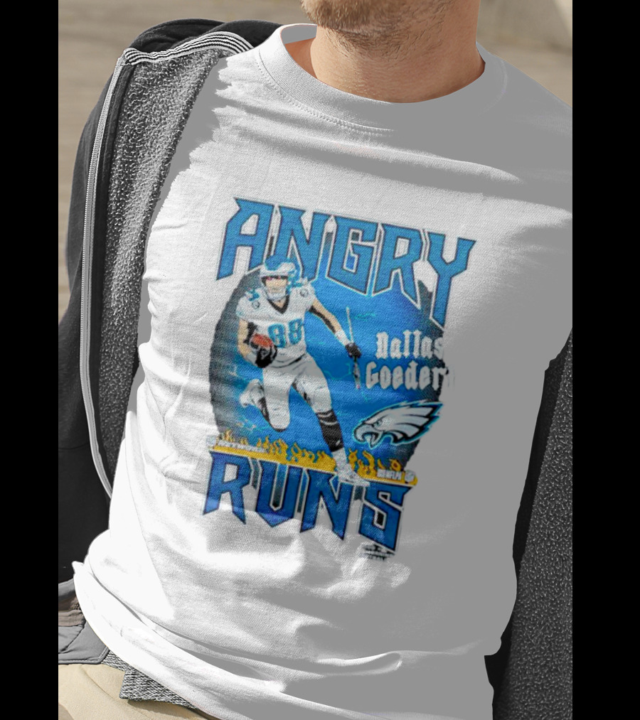 Angry Runs Dallas Goedert Philadelphia Eagles T-Shirt