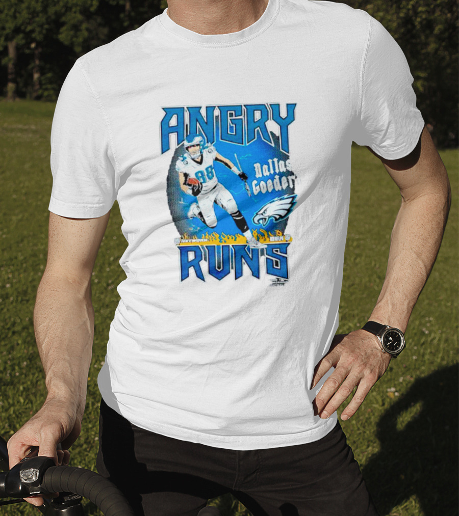 Angry Runs Dallas Goedert Philadelphia Eagles T-Shirt