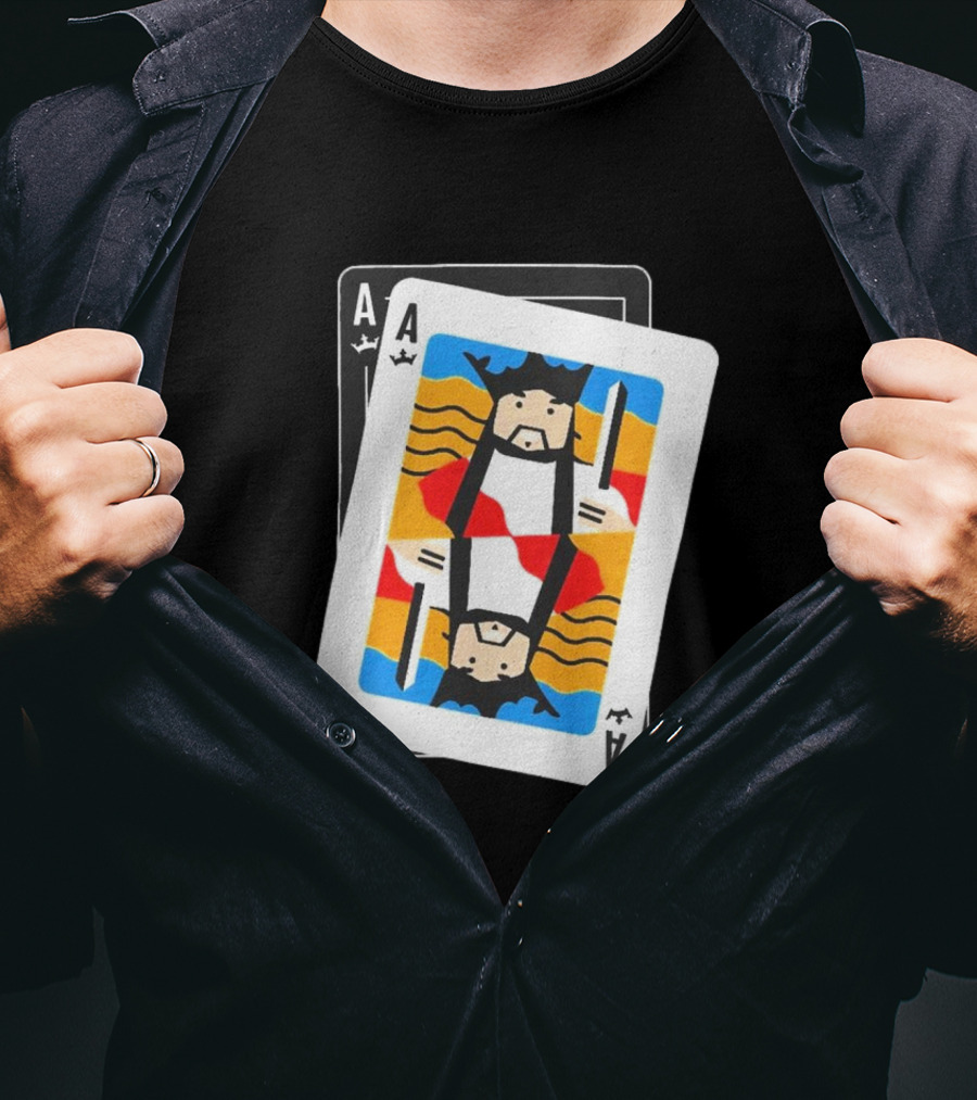 Steve Aoki DraftKings Playing Card Kings With Ace T-Shirt
