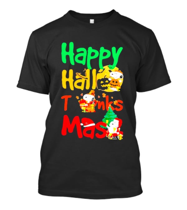 Happy Hallo Thanks Mas Snoopy Holiday T-Shirt