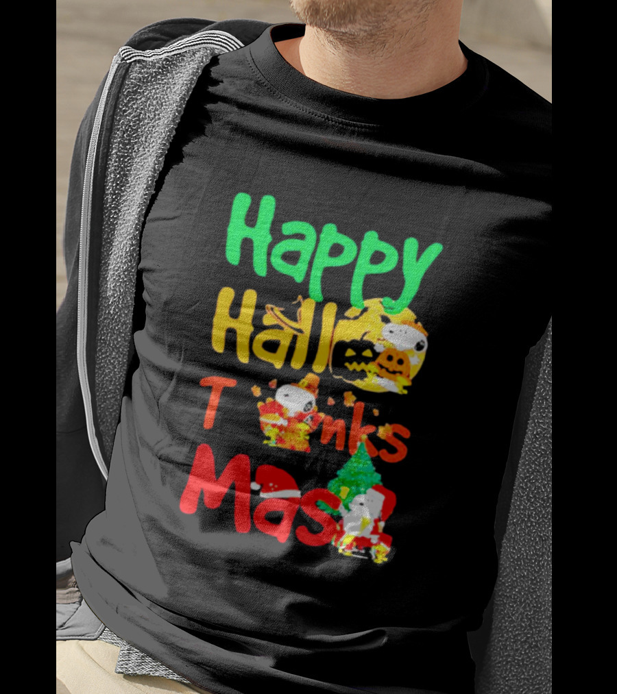 Happy Hallo Thanks Mas Snoopy Holiday T-Shirt
