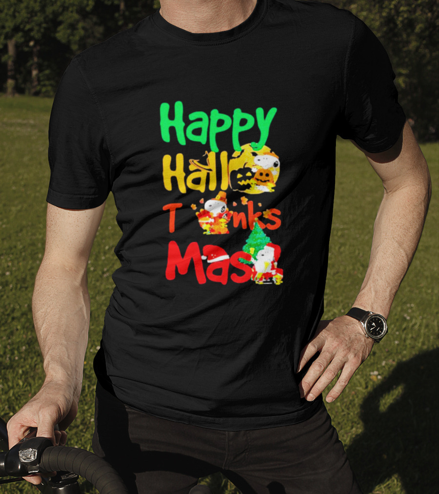 Happy Hallo Thanks Mas Snoopy Holiday T-Shirt