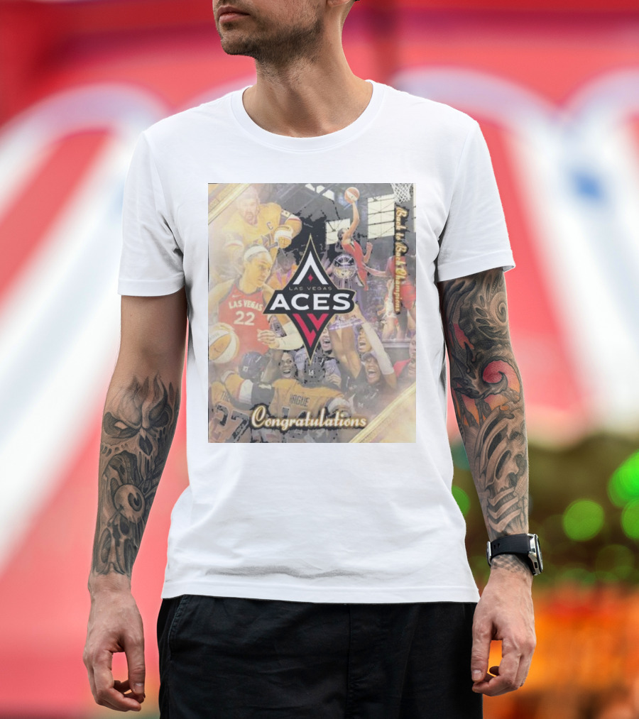 Las Vegas Aces Congratulations Raise the Stakes Basketball T-Shirt