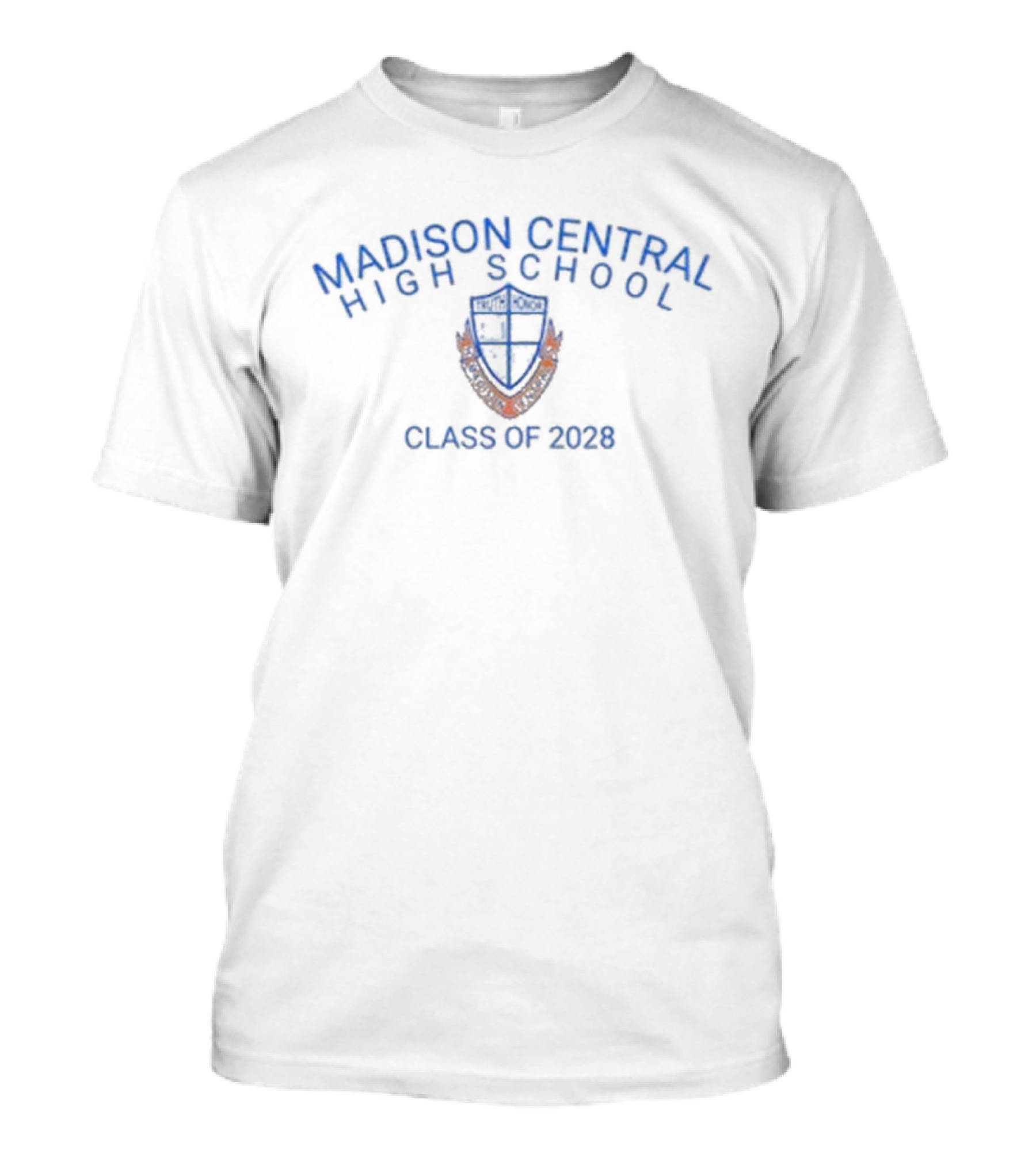 Madison Central High School Class Of 2028 Crest Emblem T-Shirt