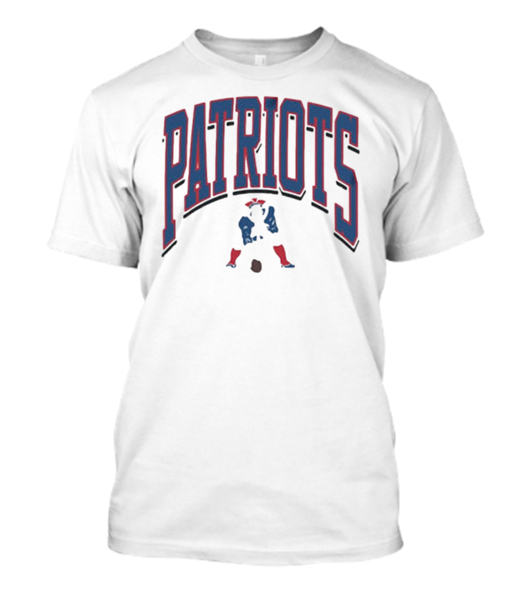 New England Patriots Patriotic Franklin Historic Walk Tall T-Shirt
