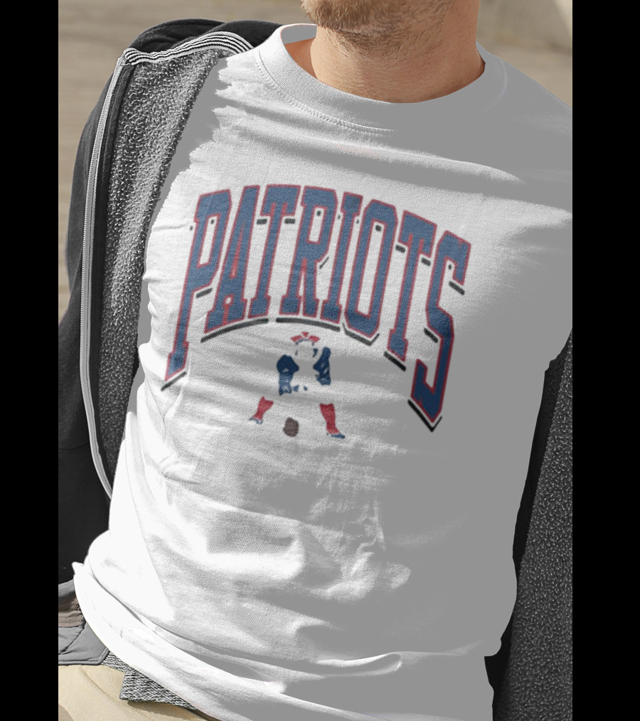 New England Patriots Patriotic Franklin Historic Walk Tall T-Shirt