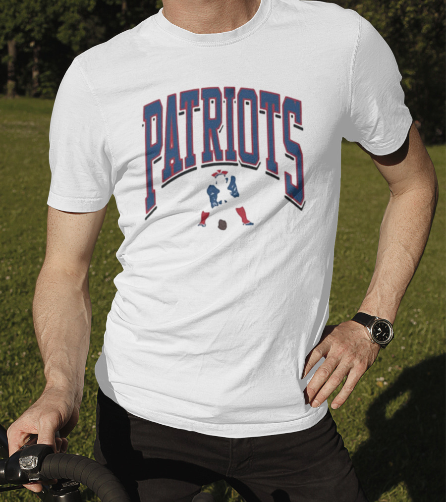New England Patriots Patriotic Franklin Historic Walk Tall T-Shirt