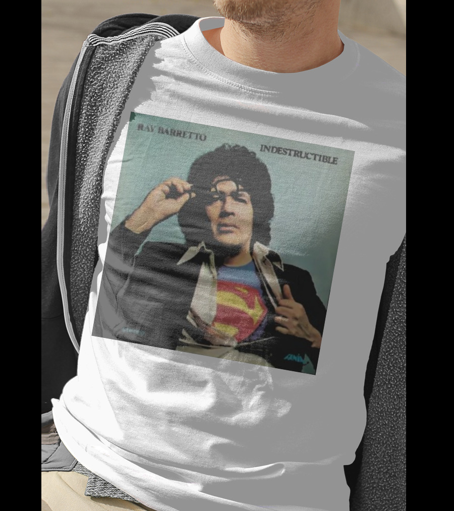 Ray Barretto Indestructible Superman Album Cover T-Shirt