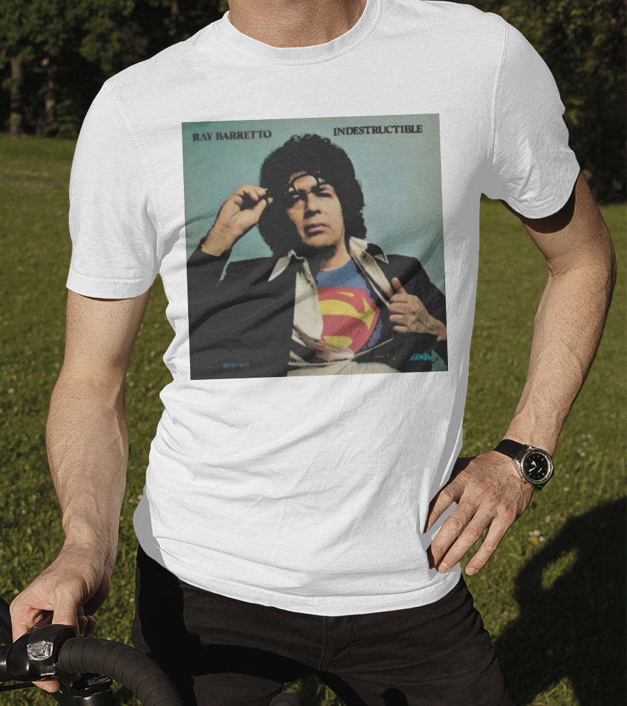 Ray Barretto Indestructible Superman Album Cover T-Shirt