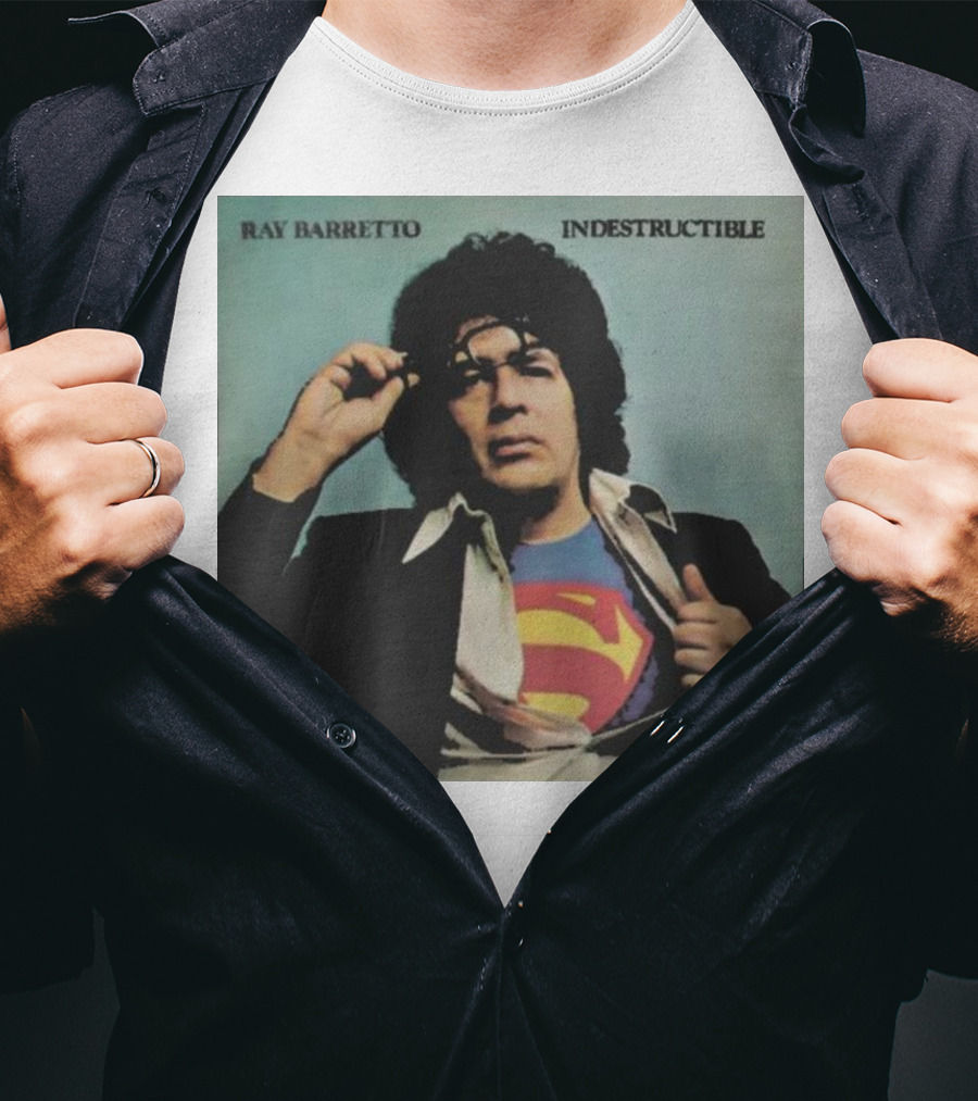 Ray Barretto Indestructible Superman Album Cover T-Shirt